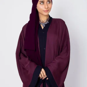 Pristine Plum Abaya
