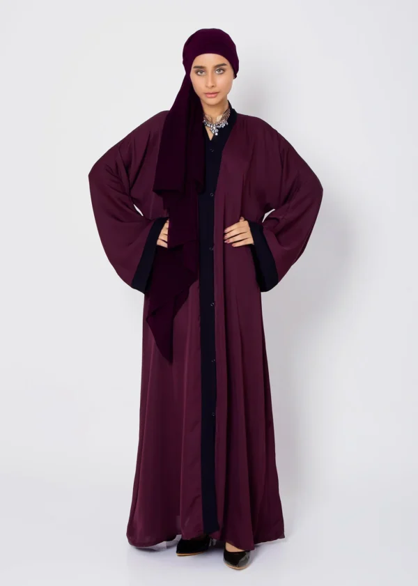 Pristine Plum Abaya - Image 2