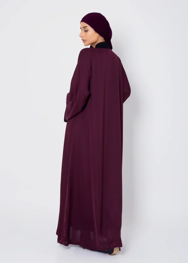 Pristine Plum Abaya - Image 3