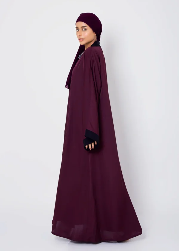 Pristine Plum Abaya - Image 4