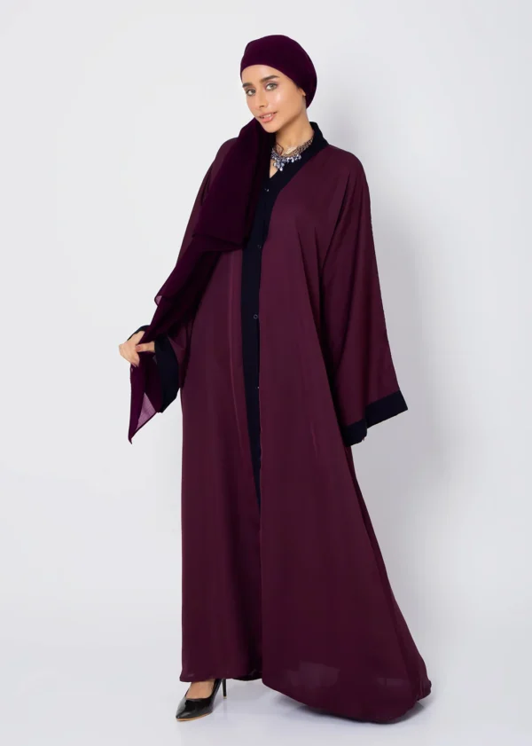 Pristine Plum Abaya - Image 5