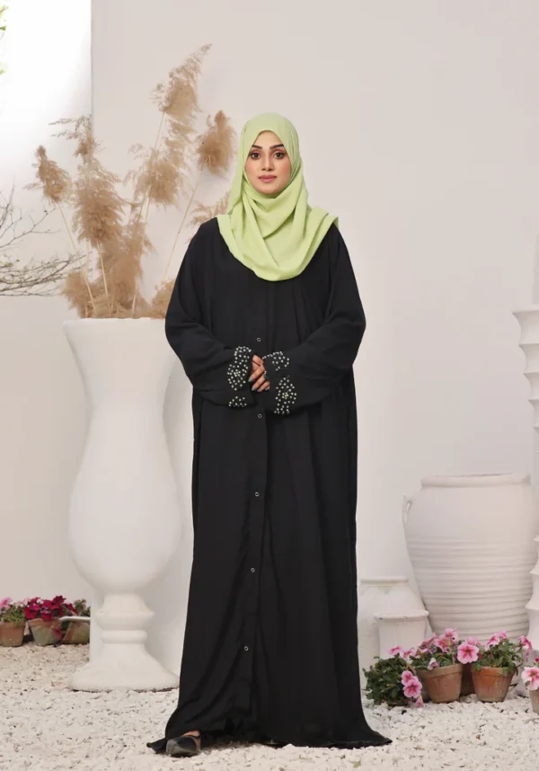 Onyx Black Jewel Abaya