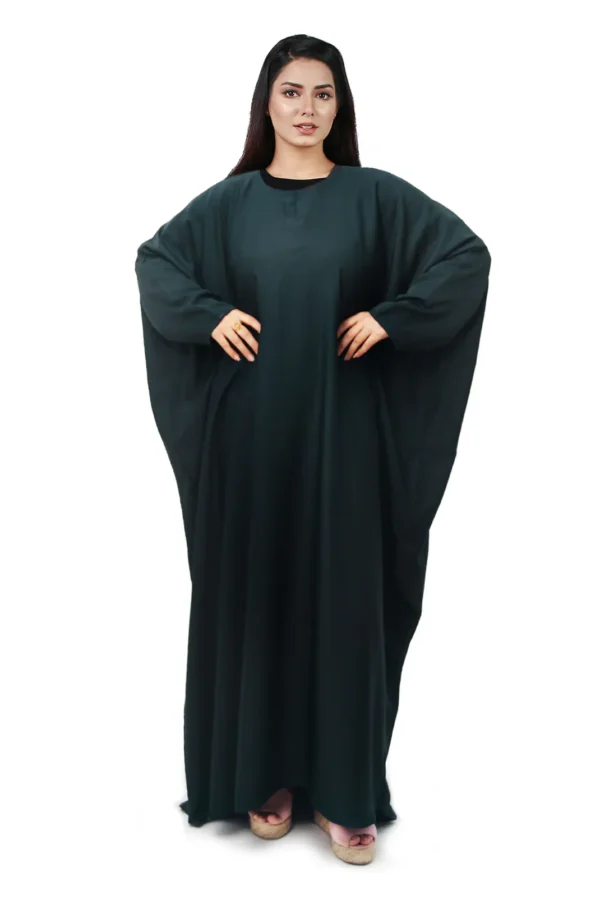 GREEN BUTTERFLY GOWN ABAYA - Image 2