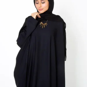 Black Butterfly Gown Abaya