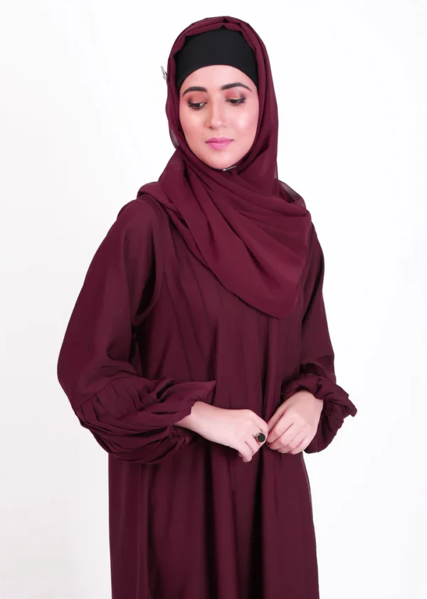 Arfaana'h Maroon Abaya - Image 2
