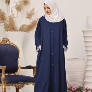 Majestic Azure Abaya