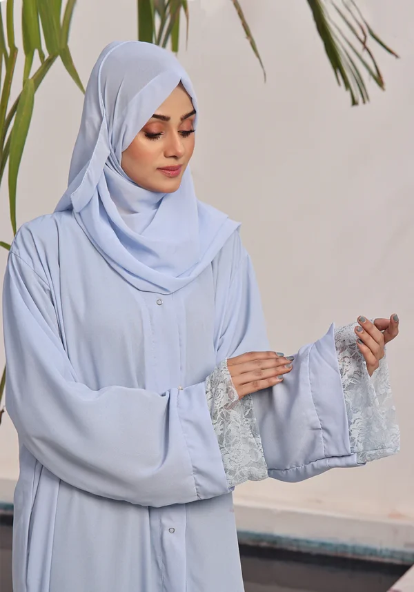 Light Blue Abaya - Image 2