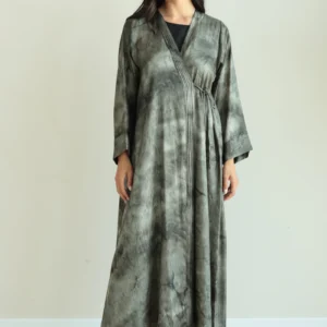Basic Luna Pleated (Olive Abaya )