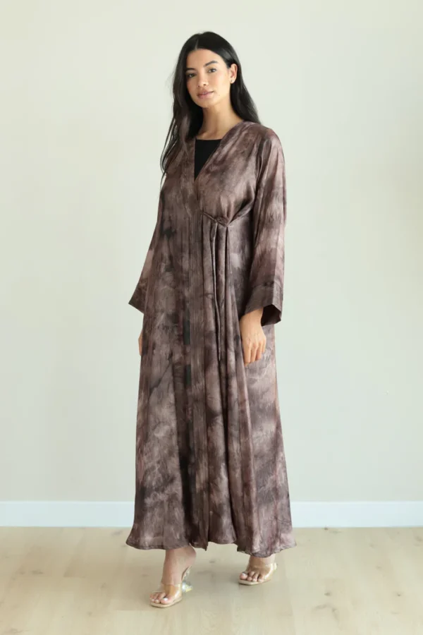Basic Luna Pleated (Brown Abaya ) - Image 3