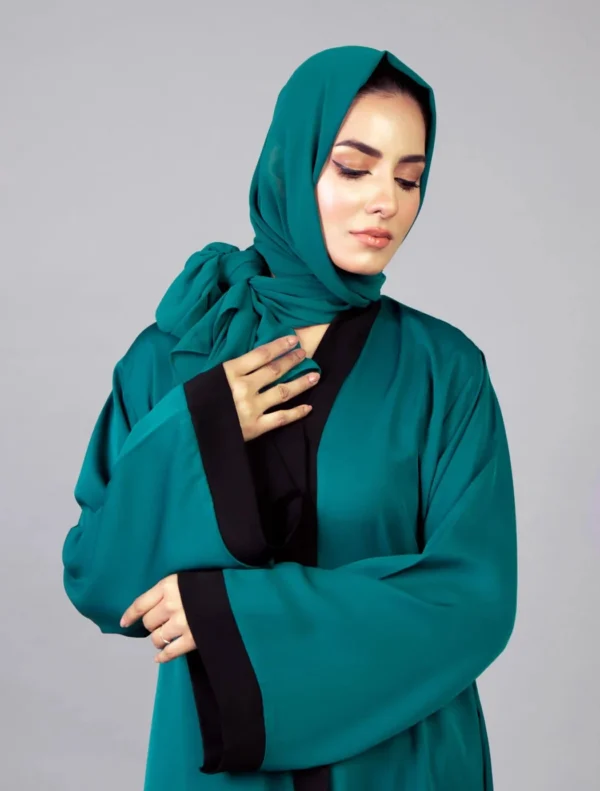 Pristine Teal Abaya