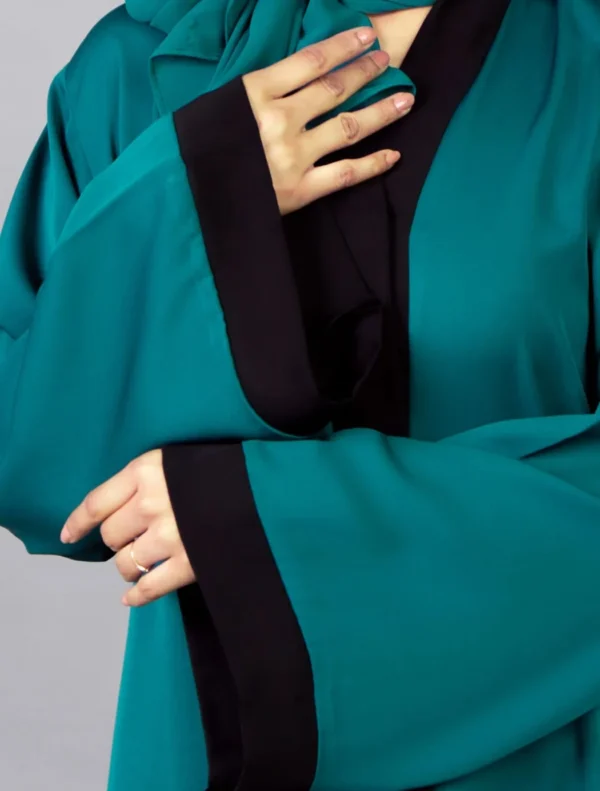 Pristine Teal Abaya - Image 4